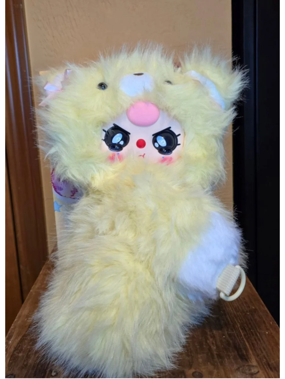 NEW Baby Three Bear Backpack‎ Stuffed Yellow White Plush